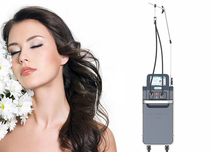 Máquina portátil 755nm Lase delicado pro Spotsize grande 18mm da remoção do cabelo do Alexandrite