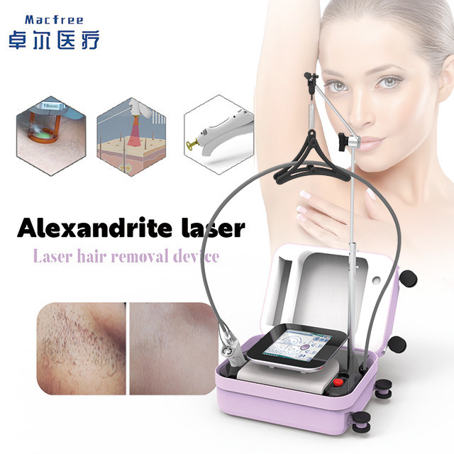 Laser de Diodo Alexandrite Mini de 755nm com Tela Sensível ao Toque Inteligente para Fácil Operação na Indústria da Beleza