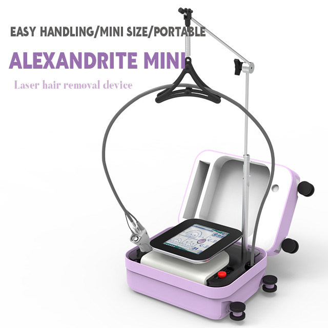 2024 peça de fonte de alimentação a laser de diodo mais 755 nm Alexandrite mini produto clínicas de beleza para depilação tela de toque inteligente com filtro LCD equipamentos de beleza